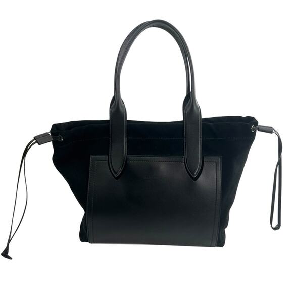 Robert Clergerie Handbags - Clergerie Paris Queen tote black leather suede